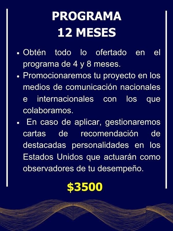 Incubadora Estudiante 12 meses